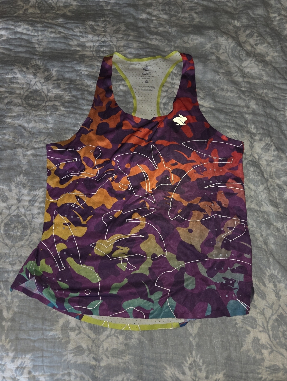Rabbit Running Reflective Go Time Tank